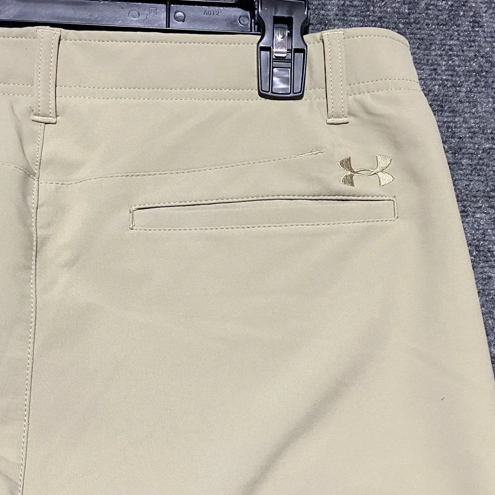 Under Armour Mens Golf Pants Khaki‎ Tan Performance Chino 34x30 Tapered Leg